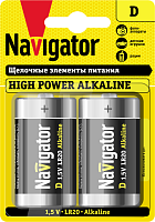 Элемент питания Navigator 94 755 NBT-NE-LR20-BP2 (цена за блистер)