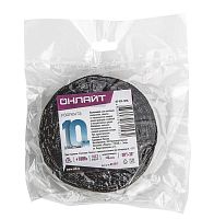 Изолента OnLight 61 153 OIT-H20-10/BL ХБ черная 0,35х20мм 10м